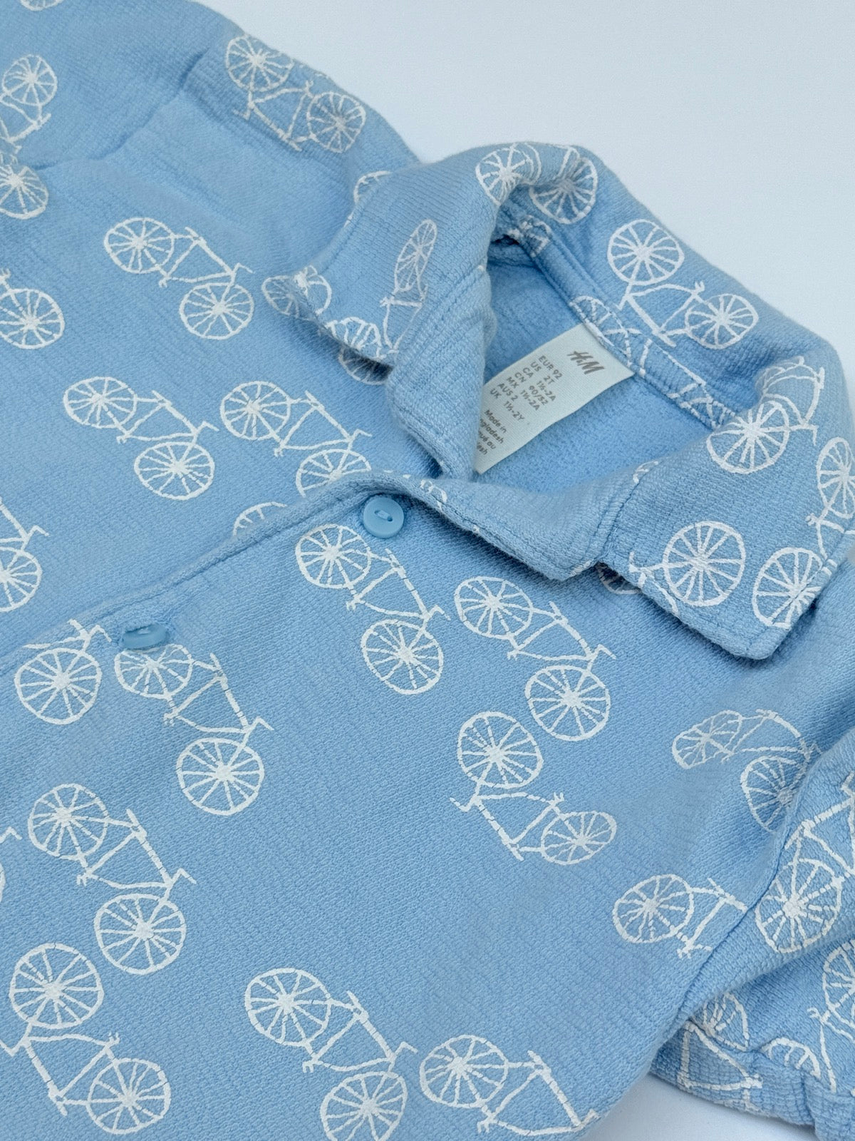 H&M Bicycle Print Pajama Set 2T