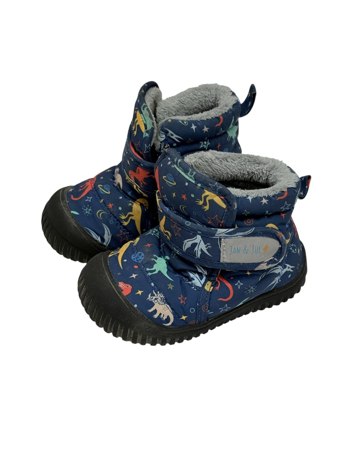 Jan & Jul Space Dinosaur Winter Boot Size 5