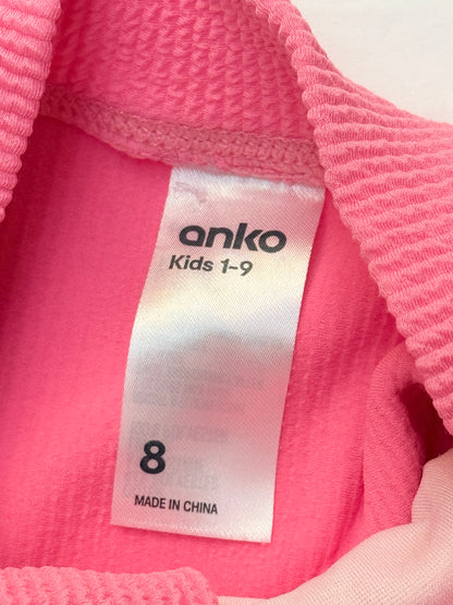Anko Pink Long Sleeve Swimsuit Size 8