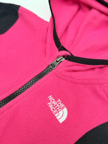 The North Face Pink Fleece Zip Hoodie 12-18M