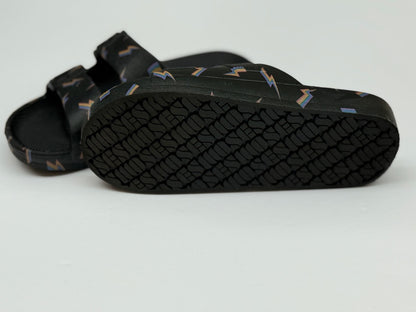 Freedom Moses Lightning Bolt Print Slide Sandals Kids