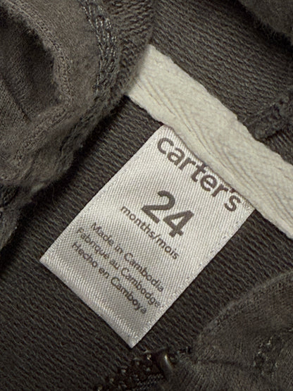 Baby Zip-Up Hoodie Carter's Gray 24 Months