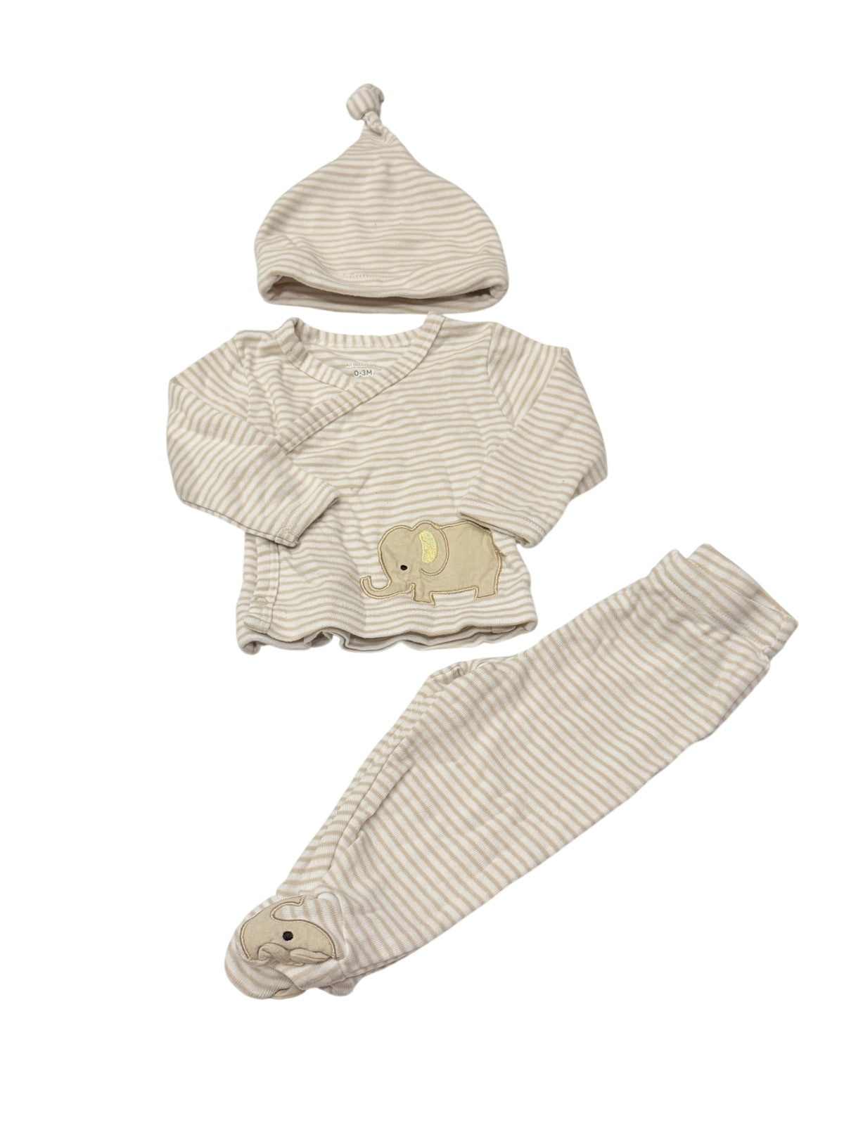 Koala Baby Elephant Stripe 3-Piece Set 0-3M