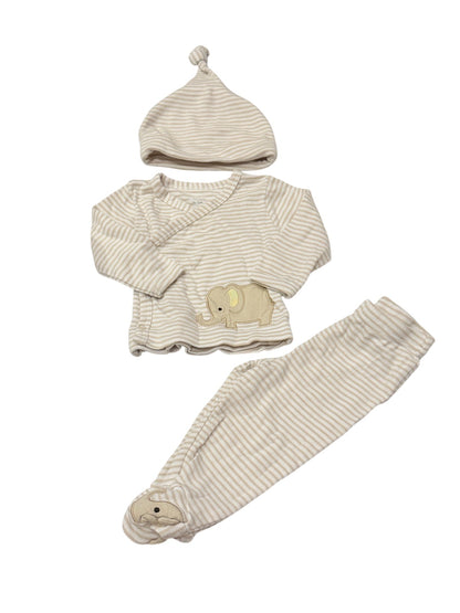 Koala Baby Elephant Stripe 3-Piece Set 0-3M