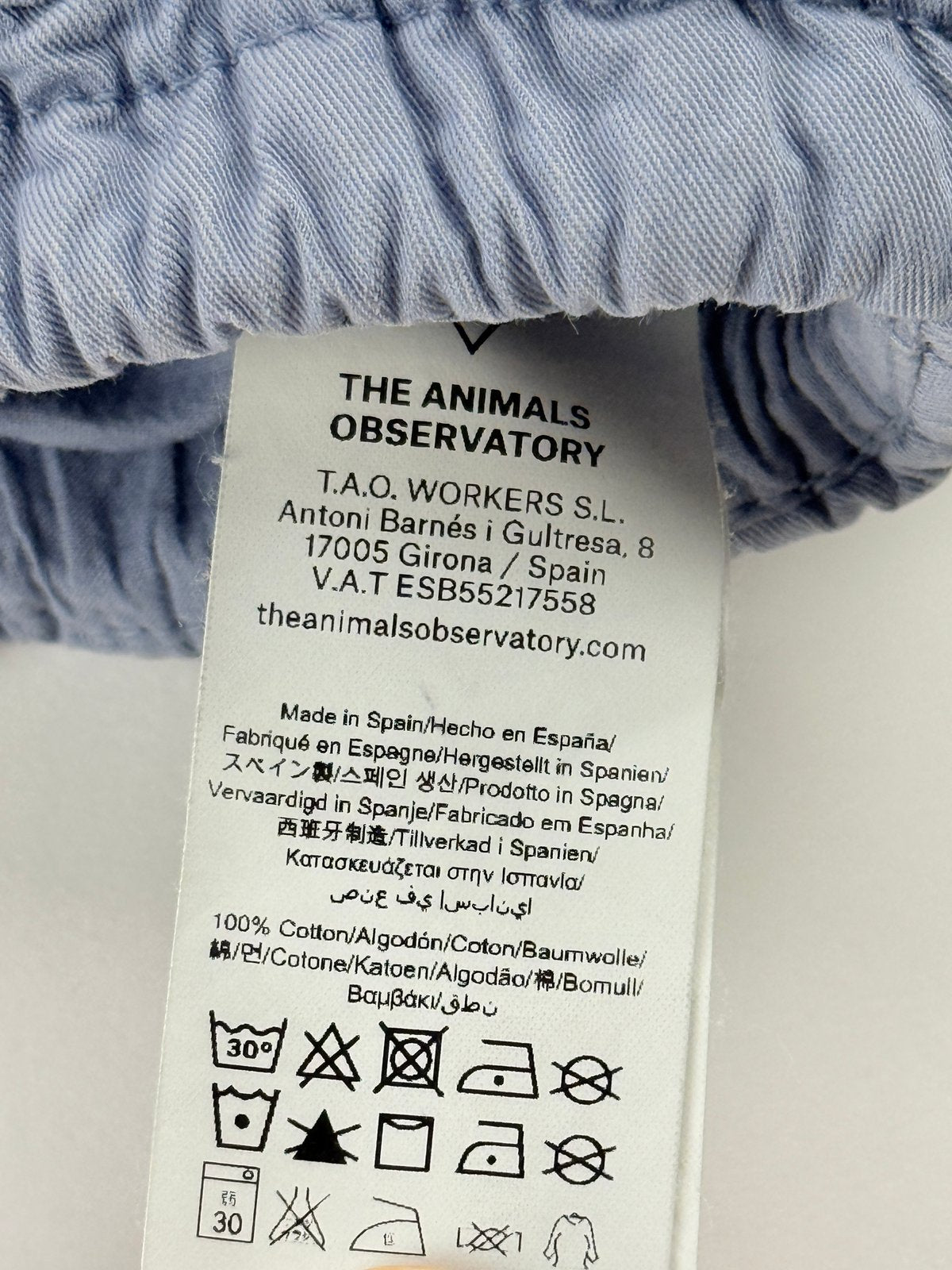 The Animals Observatory Quilted Blue Jacket Size 2T