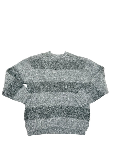 Zara Gray Stripe Knit Sweater Size 10