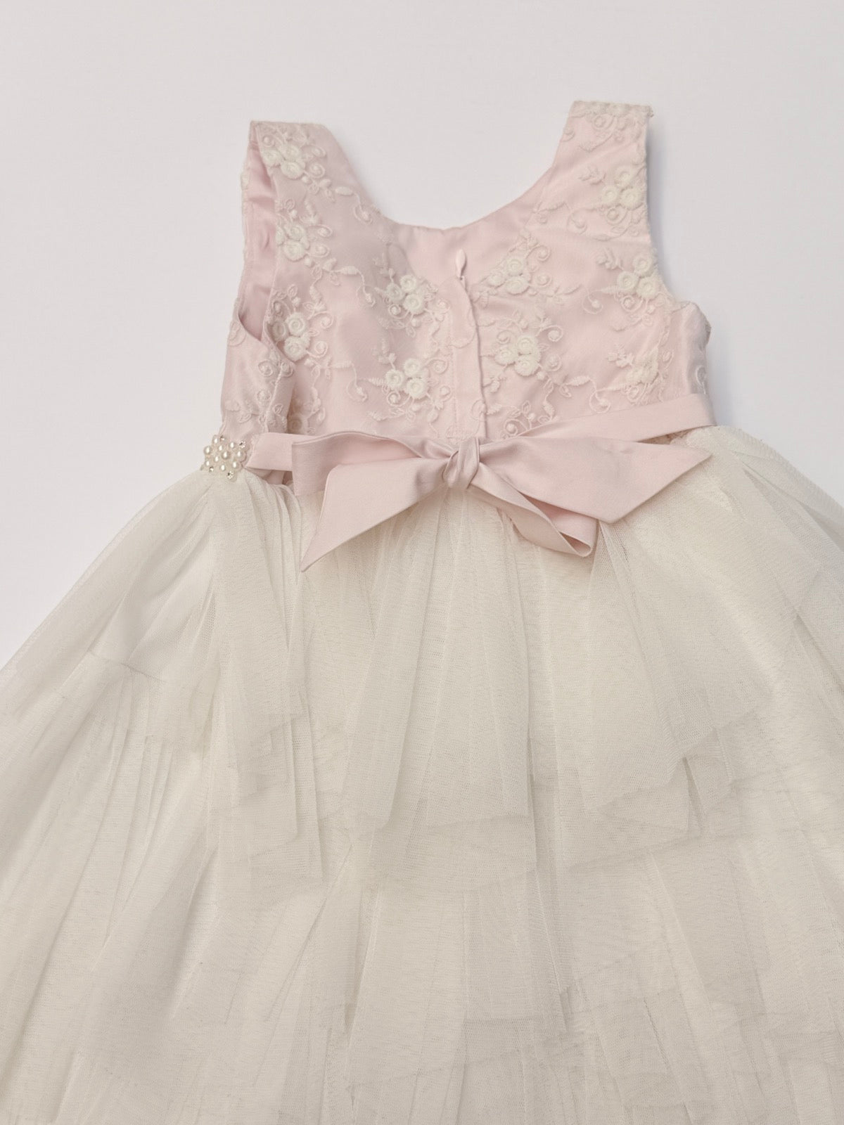 American Princess Pearl Tulle Flower Girl Dress 4