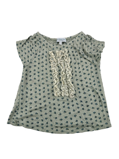 Right Bank Babies Floral Ruffle Top Size 5Y