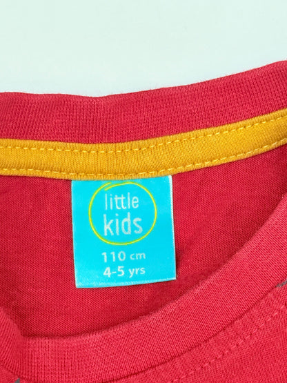 Little Kids Football Graphic Long Sleeve Shirt 5Y