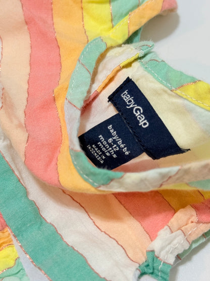 Baby Gap Rainbow Stripe Dress 6-12m