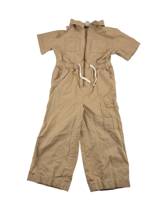 Old Navy Tan Short Sleeve Romper 4T