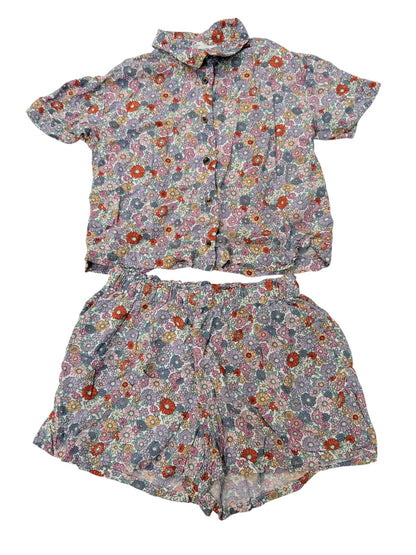 H&M Floral Print Shirt & Shorts Set Size 7-8Y