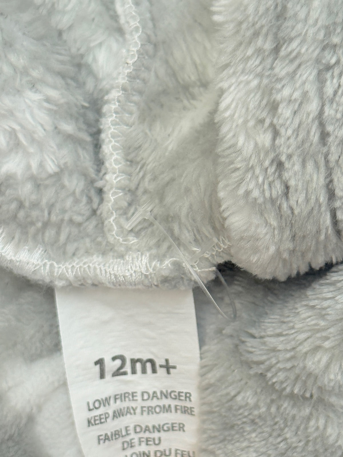 Blankets & Beyond Grey Bear Coat 12M+