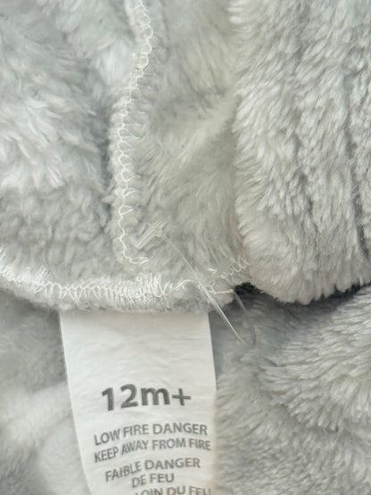 Blankets & Beyond Grey Bear Coat 12M+