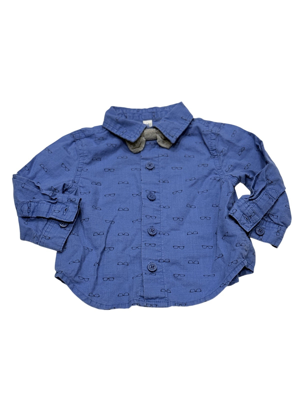 Cherokee Sunglasses Print Button-Up Shirt 6-9M
