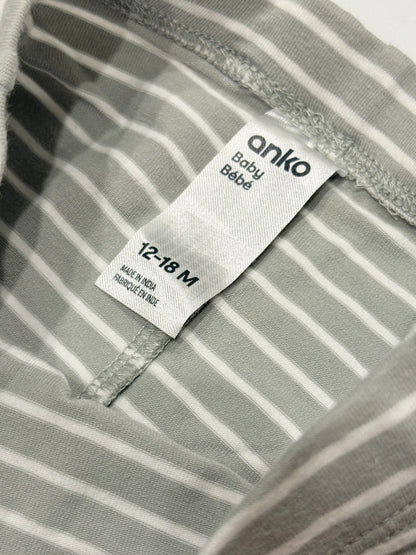 Anko Baby Gray Stripe Leggings 12-18M