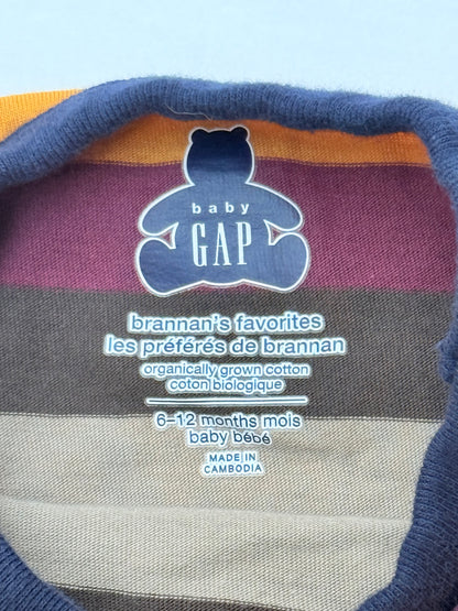 Baby Gap Striped Pocket Bodysuit 6-12M