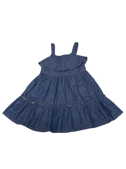 Calvin Klein Denim Tiered Dress Size 3