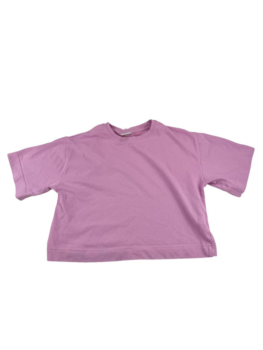 Zara Pink Cropped T-Shirt Size 11-12Y