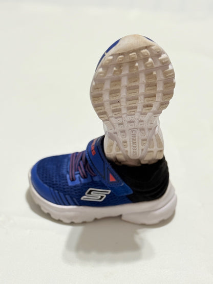 Skechers Blue Black Toddler Sneakers Size 6