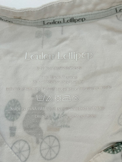 Loulou Lollipop Bear Print Romper 6-12M