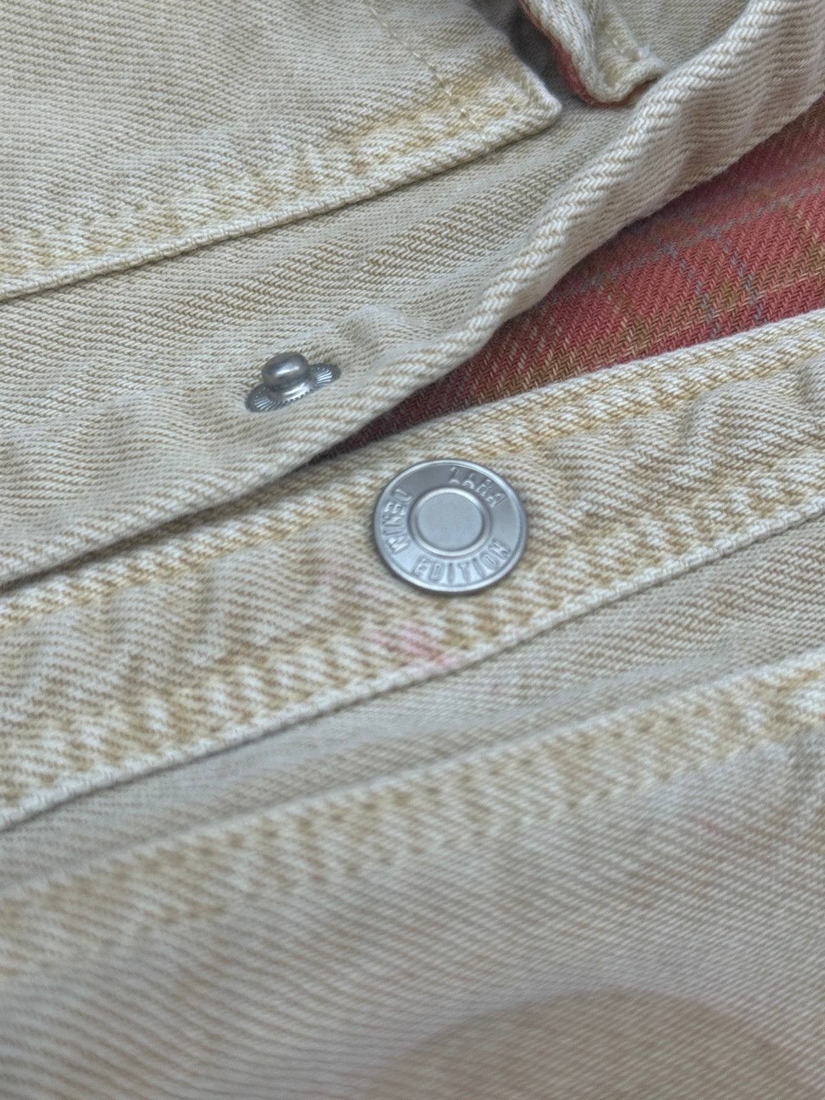 Zara Tan Denim Jacket Size 3-4