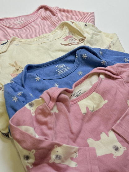 Carter's Winter Animal Bodysuit Bundle 18m