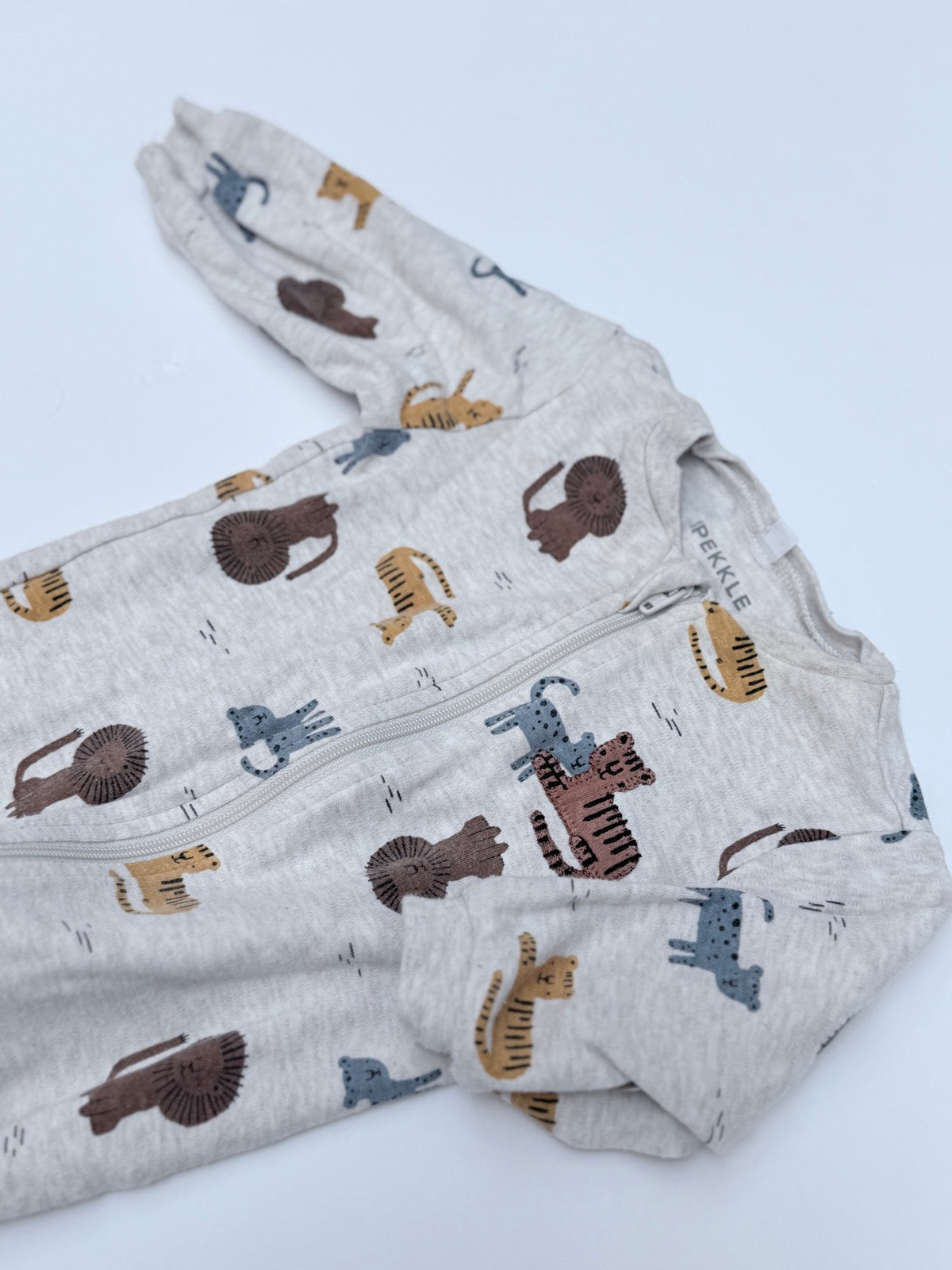 Pekkle Safari Animals Footed Sleeper 3M