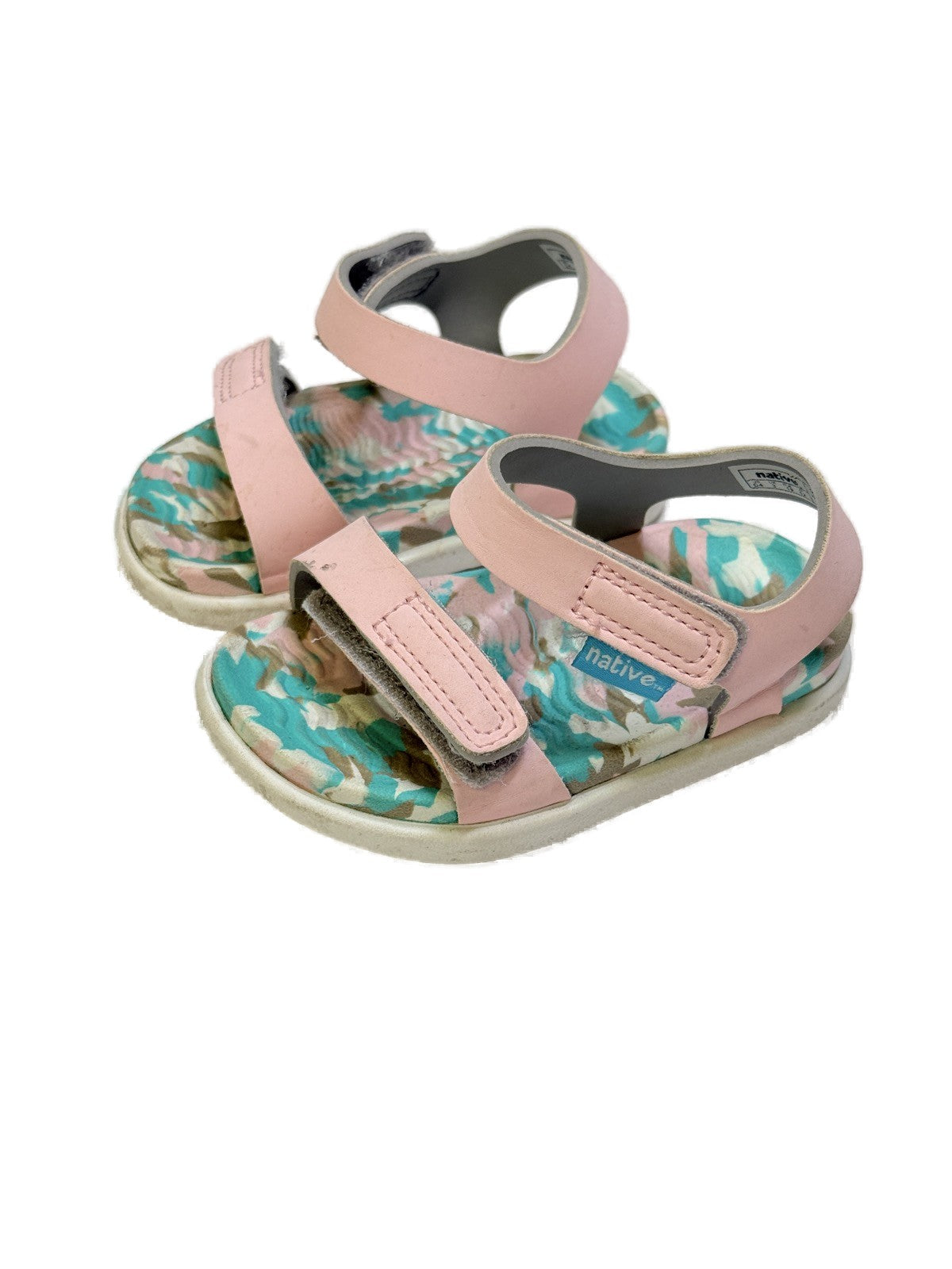 Native Sandals Pink Floral Size C4