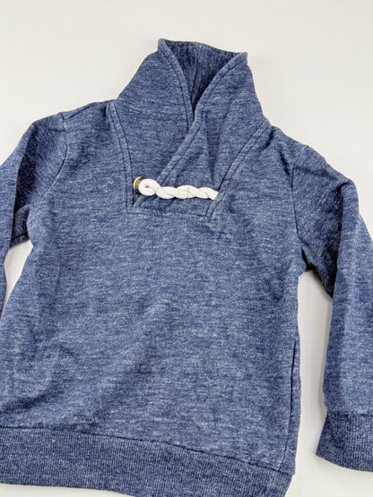 Joe Fresh Blue Shawl Collar Sweatshirt 3T