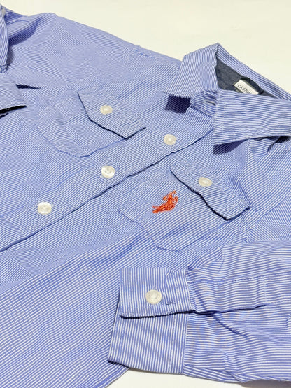 U.S. Polo Assn. Blue Striped Button Shirt 3T