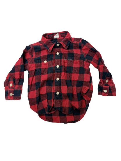 Baby Gap Buffalo Plaid Flannel Shirt 18-24M