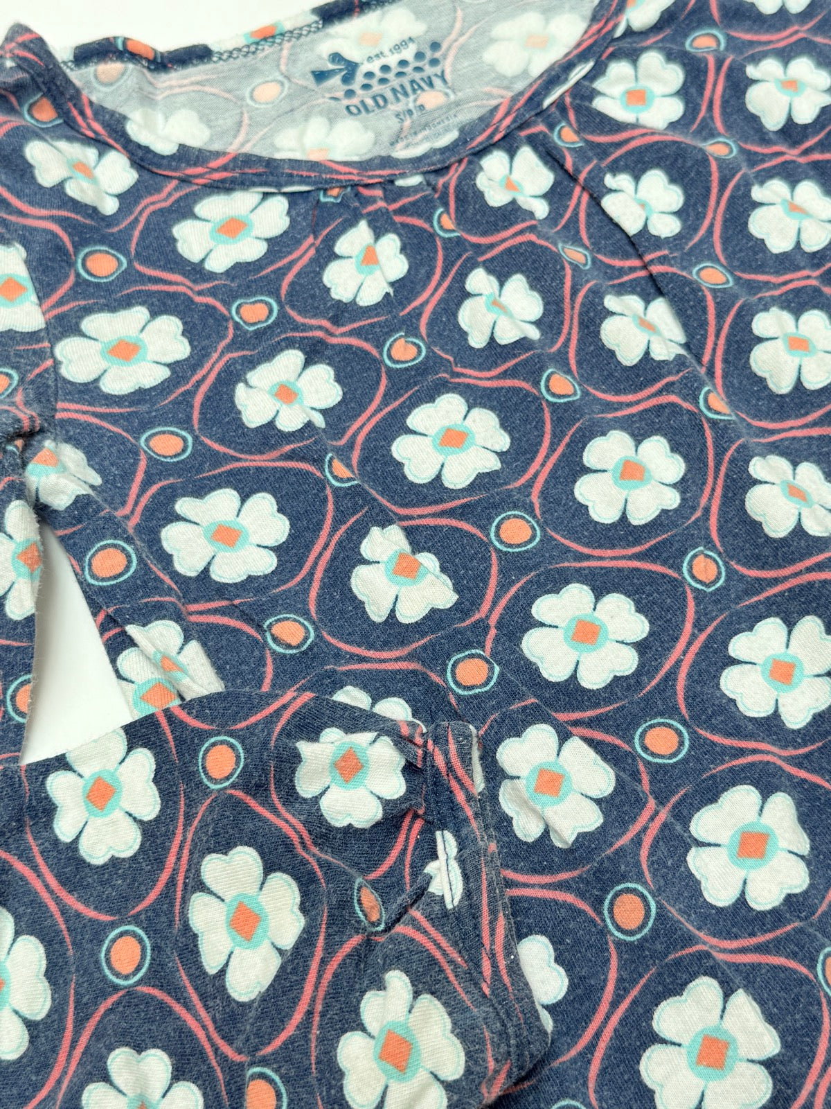 Old Navy Floral Print Long Sleeve Dress 6-7