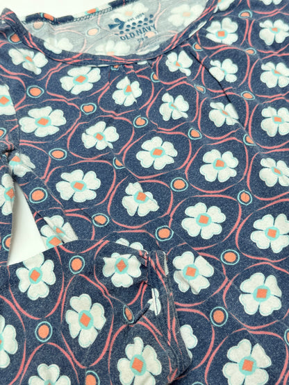 Old Navy Floral Print Long Sleeve Dress 6-7