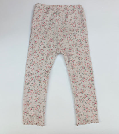 Uniqlo Baby Floral Ribbed Leggings Size 2T