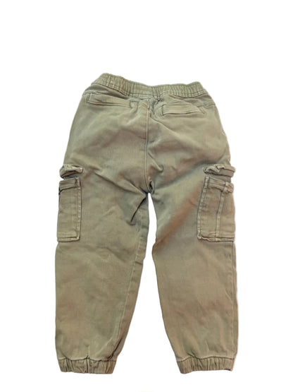Zara Olive Cargo Jogger Pants 3Y