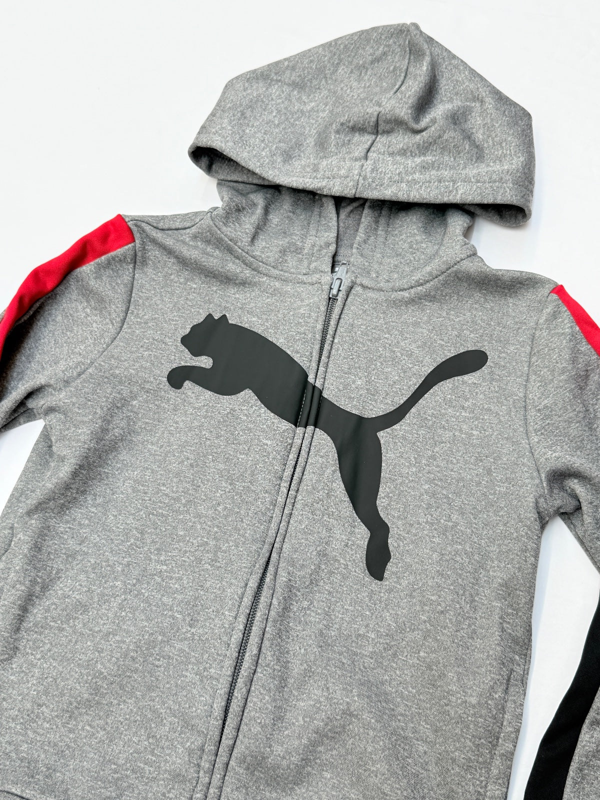Puma Gray Zip-Up Hoodie Size 5