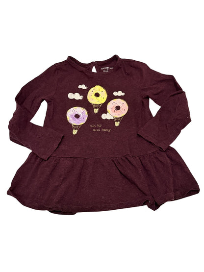 George Donut Hot Air Balloon Peplum Top 4T