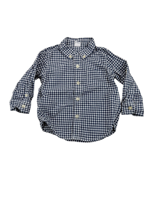 Baby Gap Gingham Button-Up Shirt 12-18M