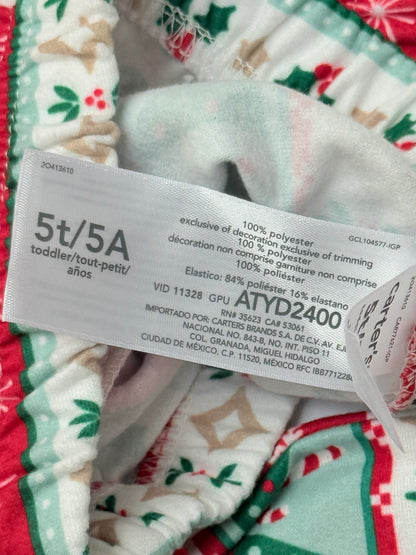 Carter's First Out of Bed Christmas Shirt 5T
