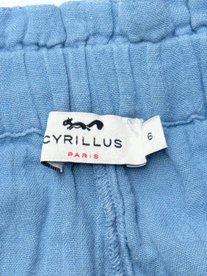 Cyrillus Paris Blue Gauze Shorts Size 6