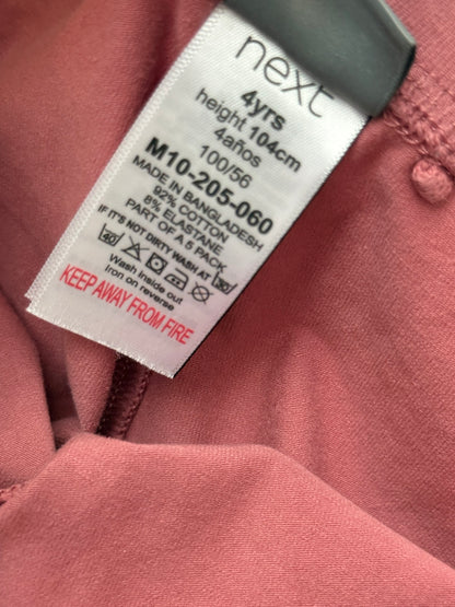 Next Pink Leggings 4T
