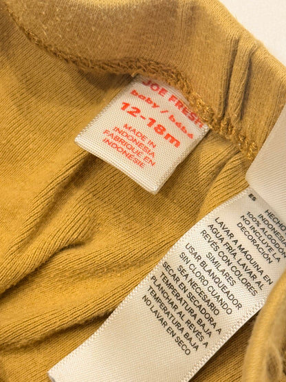 Joe Fresh Mustard Joggers 12-18M