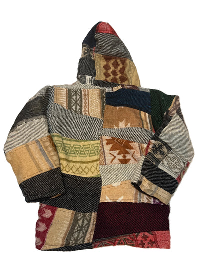 Patchwork Hooded Zip-Up Jacket 5/6Y