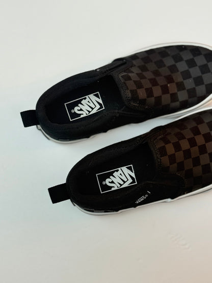 Vans Asher Slip-On Checkerboard Sneaker Youth 13