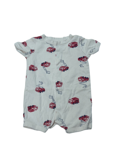 Carter's Fire Truck Print Romper 18M