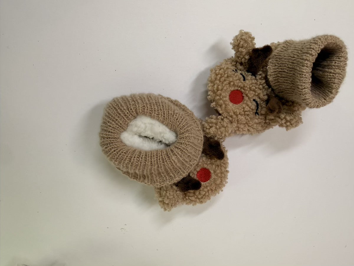 Reindeer Baby Booties One Size 12m
