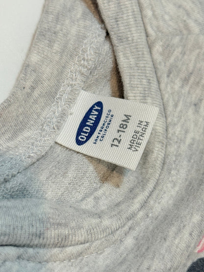 Old Navy Gray Love Is All Around Sweatshirt 12-18M