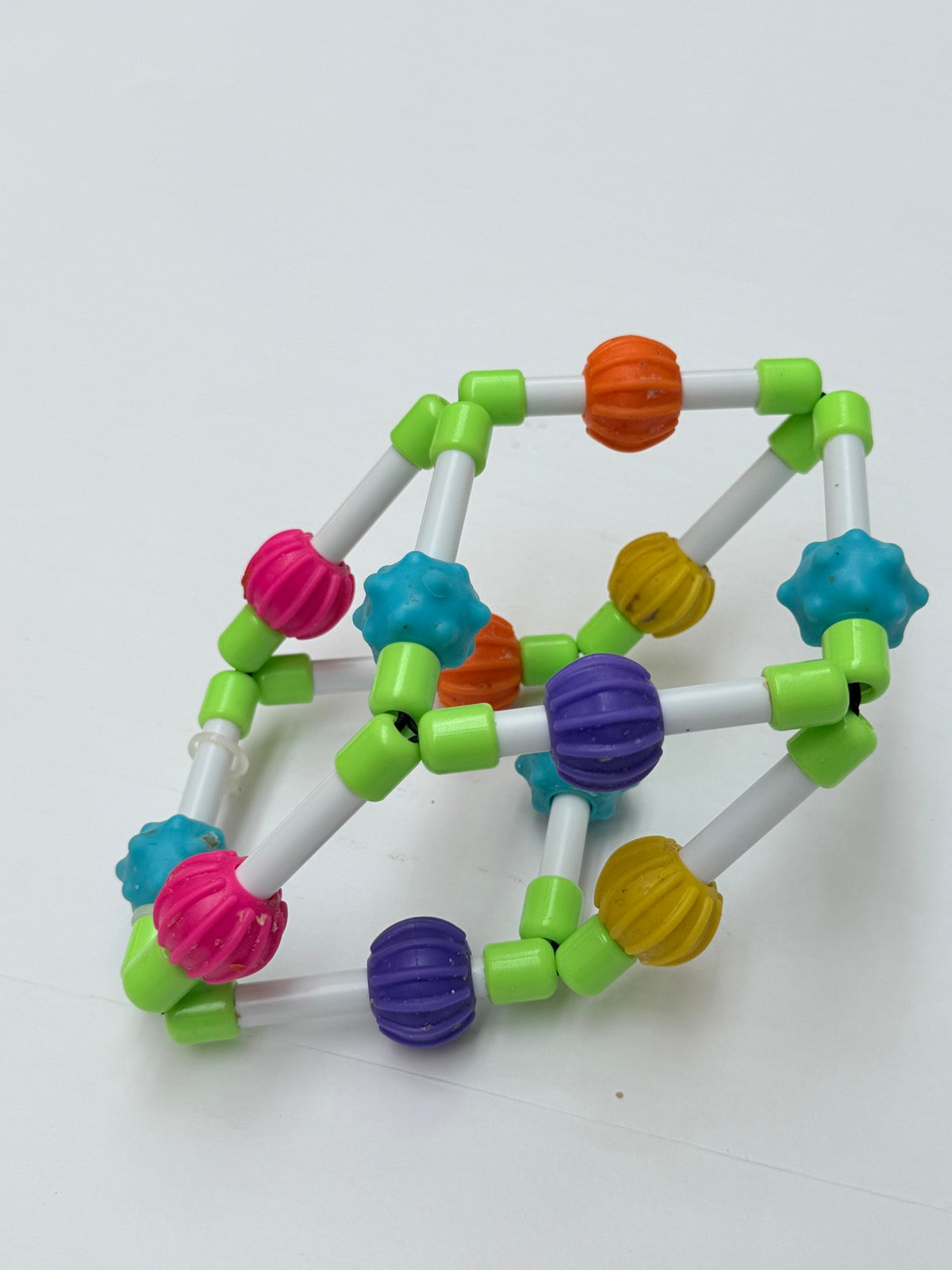 Textured Bead Cube Sensory Baby Toy