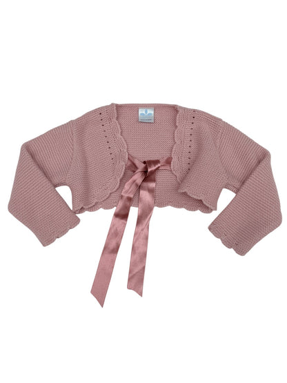 Sardon Pink Knit Bolero Cardigan 12m